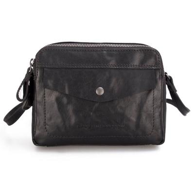Spikes en Sparrow Compacte Schoudertas 2 Topzip Zwart
