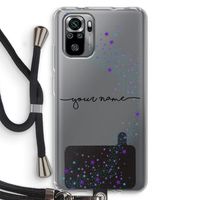 Sterren: Xiaomi Redmi Note 10S Transparant Hoesje met koord