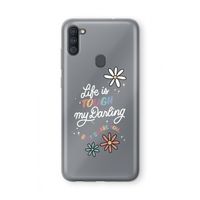 Tough Life: Samsung Galaxy A11 Transparant Hoesje