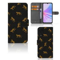 Telefoonhoesje met Pasjes voor OPPO A78 5G | A58 5G Leopards