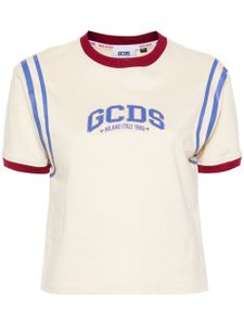 GCDS t-shirt en coton à logo imprimé - Tons neutres