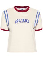 GCDS t-shirt en coton à logo imprimé - Tons neutres