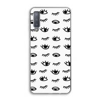 Eye pattern #2: Samsung Galaxy A7 (2018) Transparant Hoesje