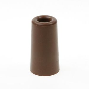 3x Deurbuffer / deurstopper terracotta bruin rubber 75 x 40 mm