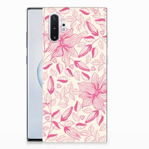 Samsung Galaxy Note 10 Plus TPU Case Pink Flowers