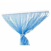 Vliegen/Insecten Deurgordijn - Blauw/Wit - 90 x 210 cm - Polyester - Vliegengordijn