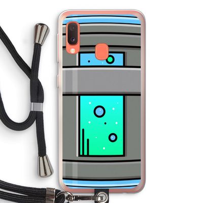 Chug Bottle: Samsung Galaxy A20e Transparant Hoesje met koord