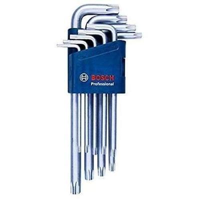 Set van 9 mannelijke sleutels voor Torx-schroeven