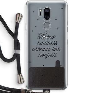 Confetti: LG G7 Thinq Transparant Hoesje met koord