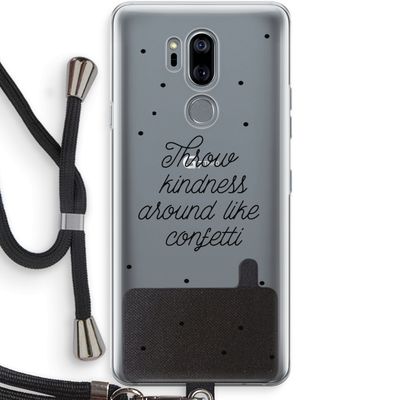 Confetti: LG G7 Thinq Transparant Hoesje met koord