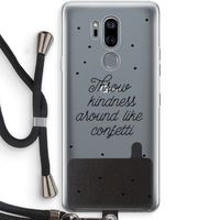 Confetti: LG G7 Thinq Transparant Hoesje met koord
