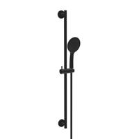 Glijstang set Wiesbaden UniMatch | 75 cm | Incl.Handdouche en Doucheslang | Messing | Rond | Mat zwart