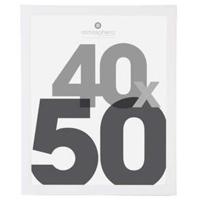 Atmosphera Fotolijstje Olympus - voor een foto van 40 x 50 cm - wit - Kunststof/glas