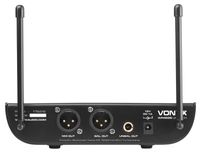 Vonyx WM82 draadloze microfoonset met twee UHF handmicrofoons - thumbnail