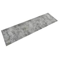 VidaXL Keukenmat wasbaar betonprint 45x150 cm fluweel