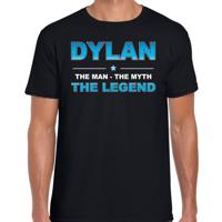 Dylan Voornaam cadeau - The man, The myth the legend - zwart - voor heren - verjaardag