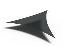 Platinum Schaduwdoek driehoek zwart 360x360x360