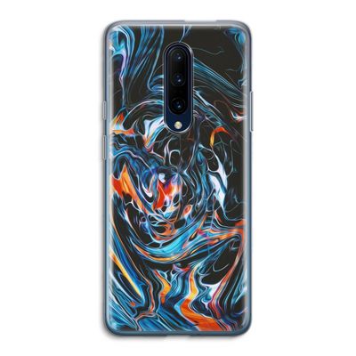 Black Unicorn: OnePlus 7 Pro Transparant Hoesje