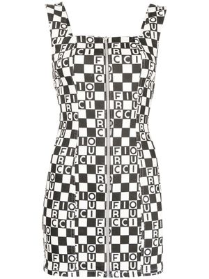 Fiorucci robe à logo imprimé - Noir