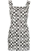 Fiorucci robe à logo imprimé - Noir