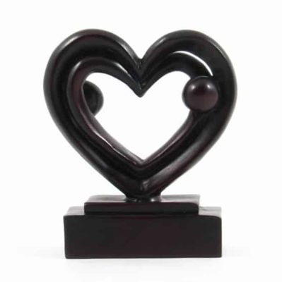 Beeld Polystone Hart (9 cm)
