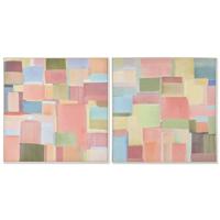Canvas Home ESPRIT Abstract Stads 102,5 x 3,5 x 102,5 cm (2 Stuks)