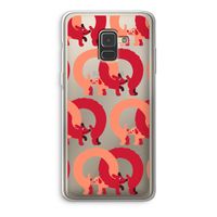 Dogs: Samsung Galaxy A8 (2018) Transparant Hoesje