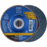 PFERD TOOLS 67769100 PFC 100 Z 120 PSF STEELOX/16,0 Lamellenschijf Diameter 100 mm Boordiameter 16 mm RVS, Staal 10 stuk(s)