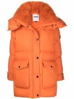 Yves Salomon parka à capuche - Orange
