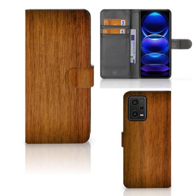 Xiaomi Redmi Note 12 5G | Poco X5 | Book Style Case | Donker Hout