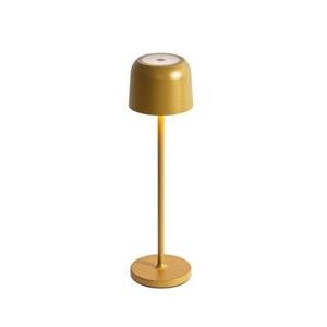 QAZQA Tafellamp mushroom goud oplaadbaar incl. laadstation - Raika