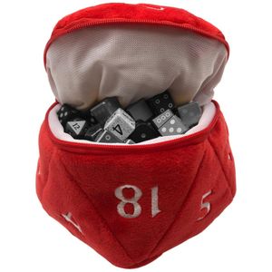 D20 Plush Dice Bag Opberger
