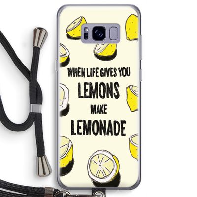 Lemonade: Samsung Galaxy S8 Transparant Hoesje met koord