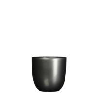 Bloempot Pot rond es/12 tusca 13 x 13.5 cm antraciet Mica - Mica decorations