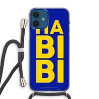 Habibi Blue: iPhone 12 Transparant Hoesje met koord