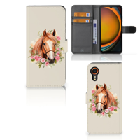 Telefoonhoesje met Pasjes voor Samsung Galaxy Xcover 7 Paard - thumbnail