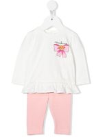 Moschino Kids ensemble haut-pantalon à imprimé Teddy Bear - Blanc - thumbnail