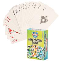 Mini Speelkaarten - 2x - voetbal thema - 6 x 4 cm - karton - incl doosje