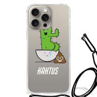 iPhone 15 Pro Max Stevig | Bumper Hoesje | Cactus Poo