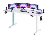 Zit Sta Bureau In hoogte verstelbaar - Wit 160x75x73-118cm