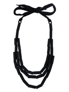 Prada Pre-Owned collier sautoir à triple bretelles (années 2000) - Noir