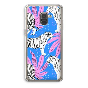 Tijger: Samsung Galaxy A8 (2018) Transparant Hoesje