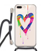 Melts My Heart: iPhone 8 Plus Transparant Hoesje met koord