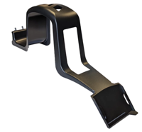Qtcycletech Qt helm wanddisplay met prijskaarthouder kunststof zwart Qtcycletech Qt helm wanddisplay met prijskaarthouder kunststof zwart