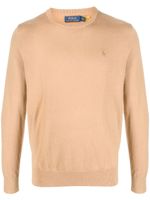 Polo Ralph Lauren pull en coton cachemire mélangé à logo brodé - Tons neutres