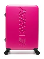 K Way Kids valise à logo embossé - Rose