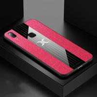 Voor vivo Y95 XINLI stiksels doek textuur schokbestendig TPU beschermhoes (rood)