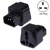 Draagbare universele socket naar C14 male plug UPS PDU APC computer Server Power Adapter reislader (zwart)