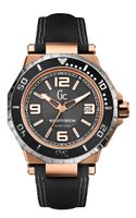Horlogeband Guess X79002G2S Leder Zwart 13mm