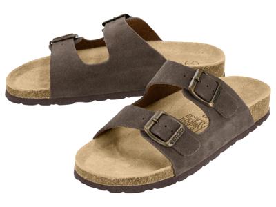 esmara Leren dames slippers (Bruin, 41)